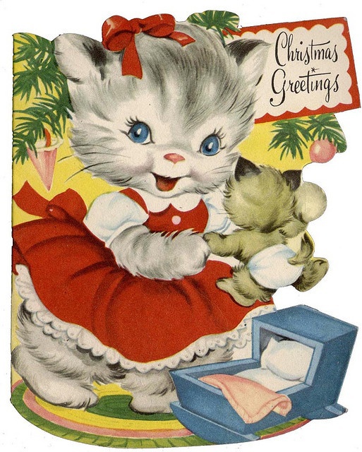 Кошки на старинных открытках | Наталья Маркелова | Дзен